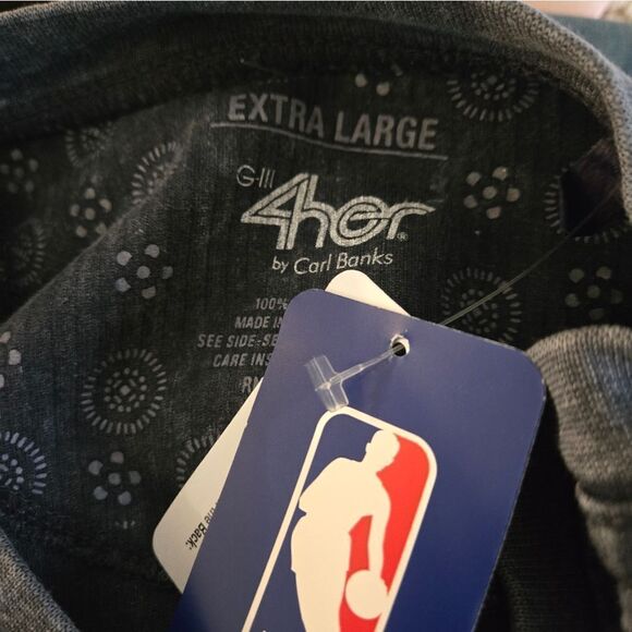 G111 4her By Carl Banks Gray Oklahoma City Thunder Heavy Waffle Knit Top NWT - Picture 4 of 6